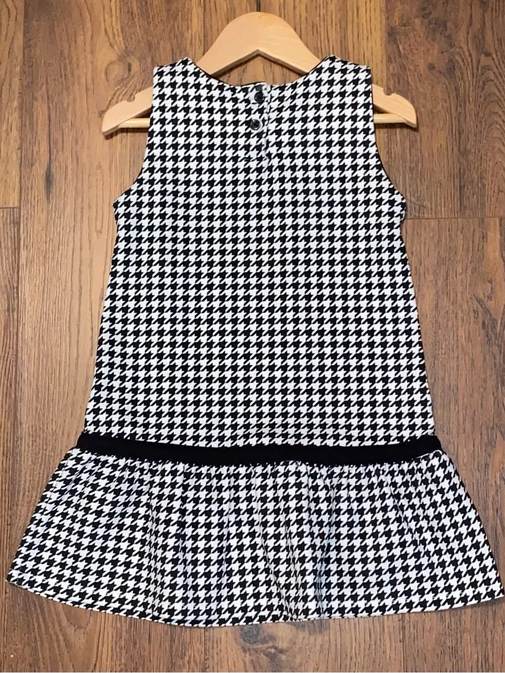 Gymboree Girls ‘London Calling’ Black and White Houndstooth Jumper Size 4T